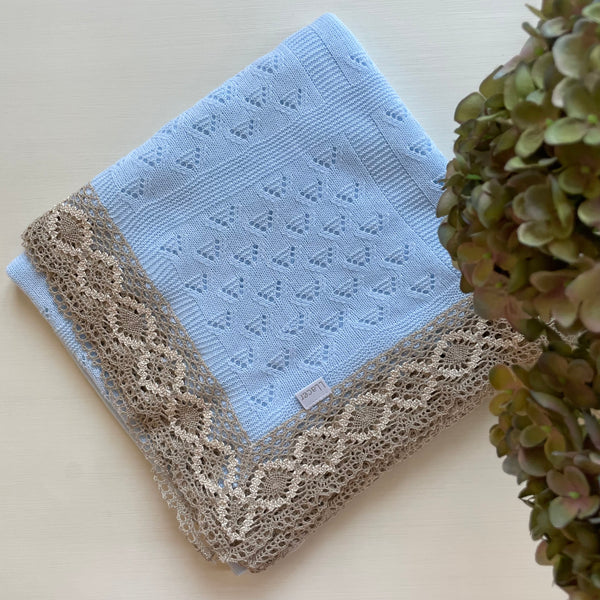 BABY SHAWL - Baby Blanket - BABY LLACER