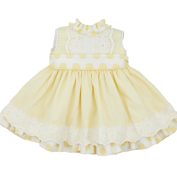 214RAFB10 BABY DRESS WITH HAT - BABY DRESS SET - Ricittos