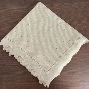 BABY SHAWL - Baby Blanket - BABY LLACER