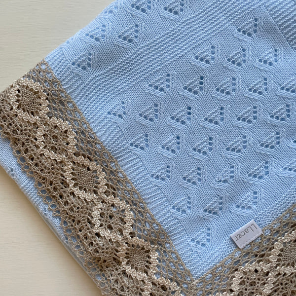 BABY SHAWL - Baby Blanket - BABY LLACER